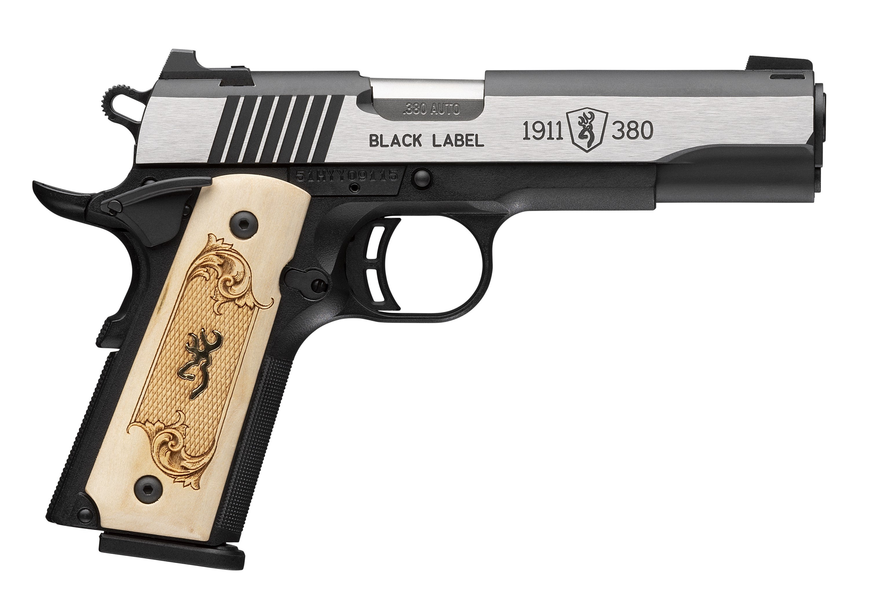 BRO 1911-380 BLACK LABEL MEDALLION FS 3-DOT - Sale